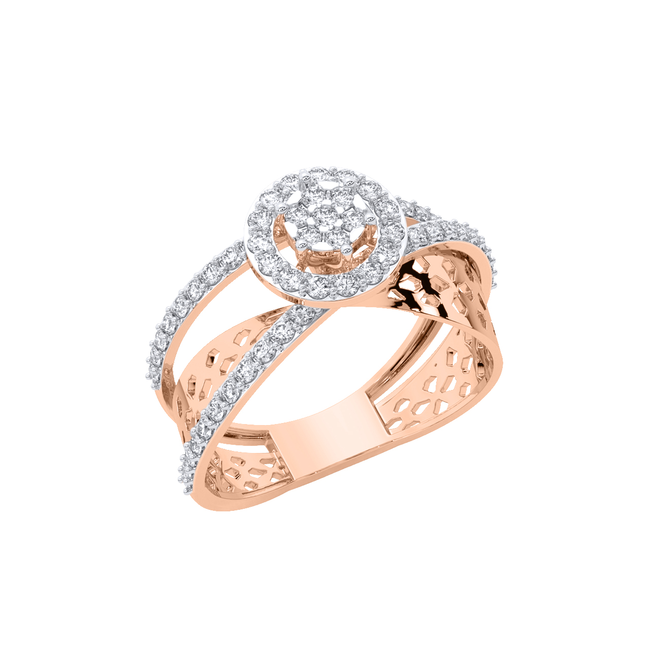 Megan Round Diamond Engagement Ring